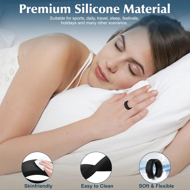 Alt view image 5 of 7 - 6Pack Cover Compatible with RingConn Gen 3/Gen 2/Gen 2 Air/Gen 1 Protector Anti-Slip Design,Comfort Silicone Anti-Scratch Durable Case for Gym Woking Out Daily Women Men-6Black-M for 11/12/13/14