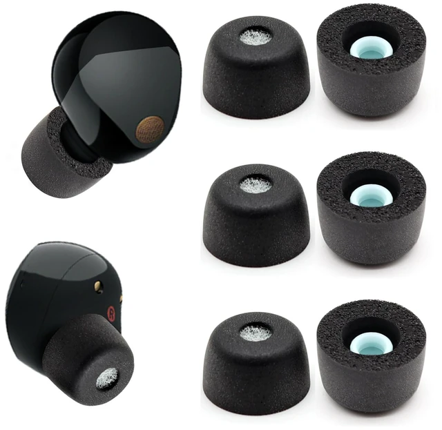 Main image of 3 Pairs Memory Foam Eartips Ear Buds for Sony WF-1000XM6 & WF-1000XM5, Ear Tips Replacement Sony Ear Piece Foam Tips for WF-1000XM6/XM5 Fit Charging Case(Matt Surface, L)