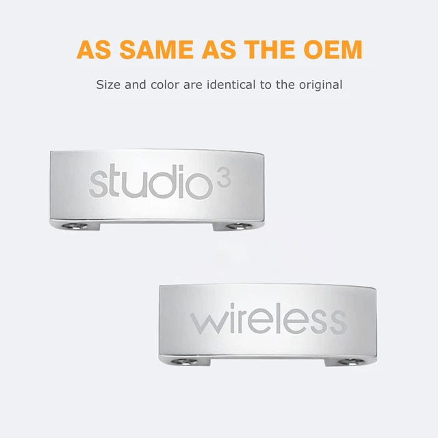 Alt view image 2 of 6 - Studio 3 Hinge Replacement Parts as Same as the OEM Accessories Durable Repair Kit Compatible with Beats by Dre Studio3 (A1914), Studio2 Wired/Wireless, Studio Pro (A2924) Headphones (Silver)
