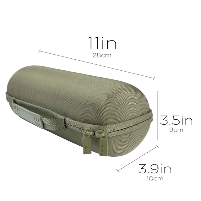 Alt view image 6 of 7 - Hard Travel Case Replacement for JBL Charge 4 /Replacement for JBL Charge 5 Waterproof Bluetooth Speaker (Green Case)