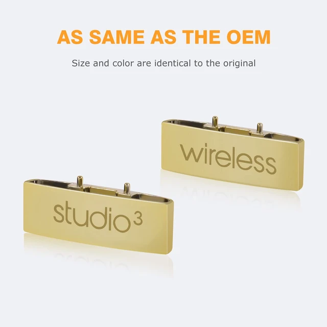 Alt view image 2 of 6 - Studio 3 Hinge as Same as the OEM Replacement Parts Accessories Durable Repair Kit Compatible with Beats by Dre Studio3 (A1914) and Studio2 Wired/Wireless, Studio Pro (A2924) Headphones (Gold)