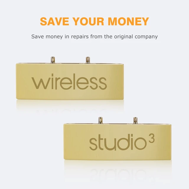 Alt view image 4 of 6 - Studio 3 Hinge as Same as the OEM Replacement Parts Accessories Durable Repair Kit Compatible with Beats by Dre Studio3 (A1914) and Studio2 Wired/Wireless, Studio Pro (A2924) Headphones (Gold)