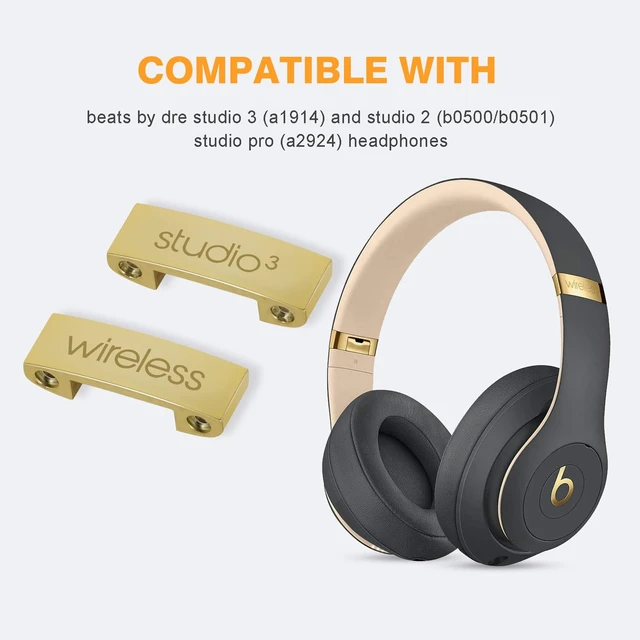 Alt view image 5 of 6 - Studio 3 Hinge as Same as the OEM Replacement Parts Accessories Durable Repair Kit Compatible with Beats by Dre Studio3 (A1914) and Studio2 Wired/Wireless, Studio Pro (A2924) Headphones (Gold)