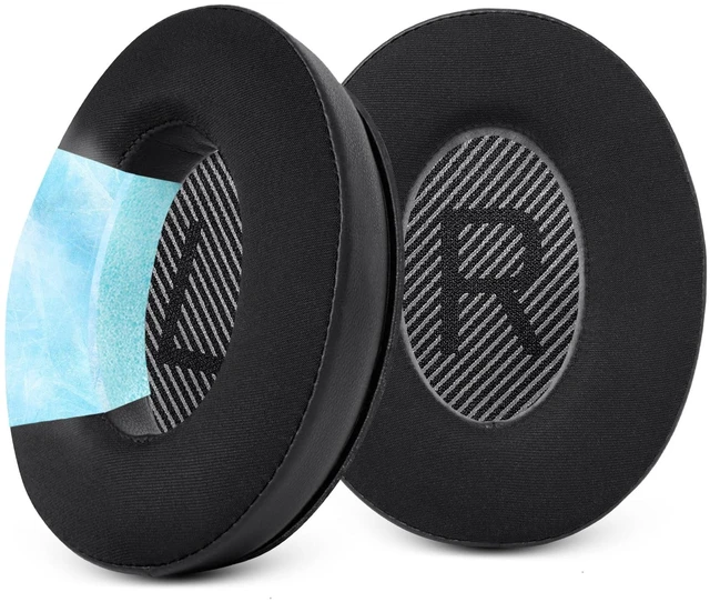 Main image of Replacement Ear Pads for Bose QC35 & QC35 ii, Cooling Black Earpads for Bose QuietComfort 35ii 35 Headphones, Protein Leather, Noise Isolation Memory Foam
