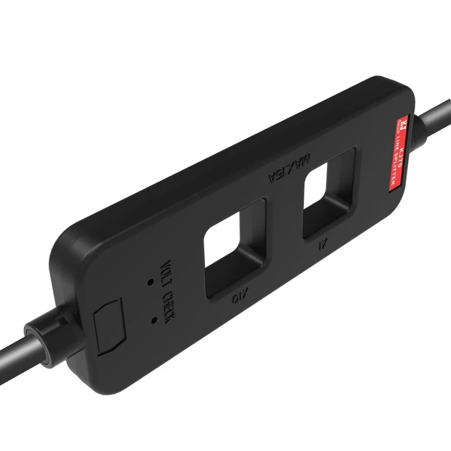 Alt view image 2 of 6 - 2Pcs KJ79D AC Line Splitter Line Splitter for Clamp Meter, 10x Measurement, 15A Max Current, for US Outlets(Black) (KJ79D black 1pcs)