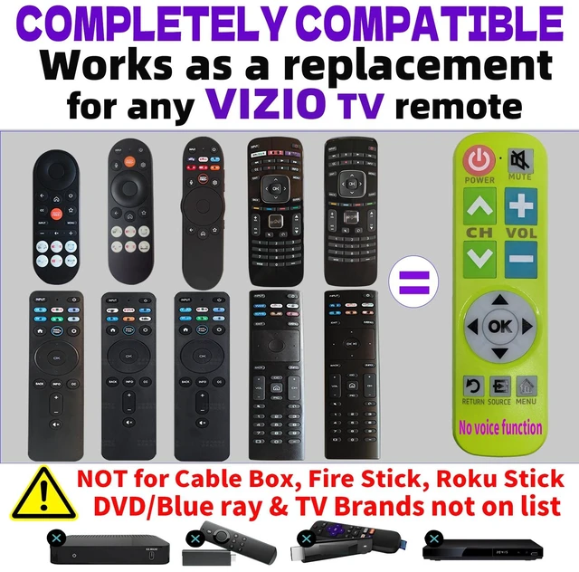 Alt view image 2 of 7 - Backlit Big Button Remote for Vizio TVwith Green Silicone Cover For vizio tv Remote,Large Backlight KeyNo SetupSoft Glow CaseFor elderly peopleEconomic DesignSplash-proofBite-proof
