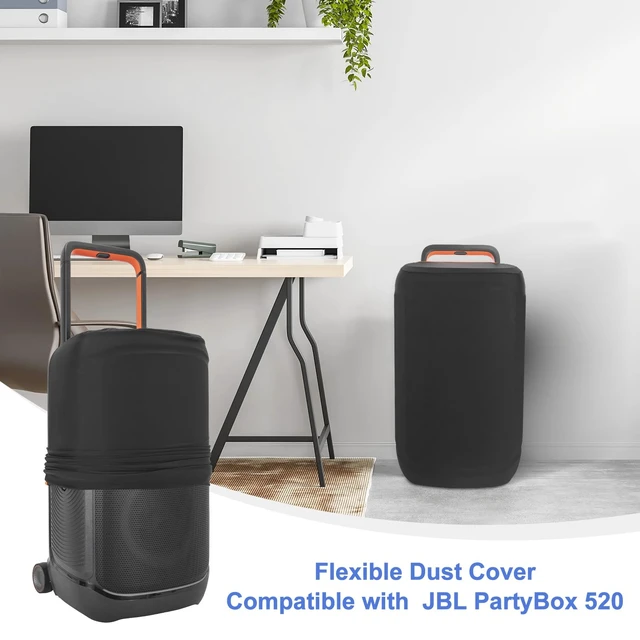 Alt view image 2 of 7 - Dust Cover for JBL PartyBox 520 Portable Party Speaker Stretch Dust Case Sleeve for Home or Outdoor
