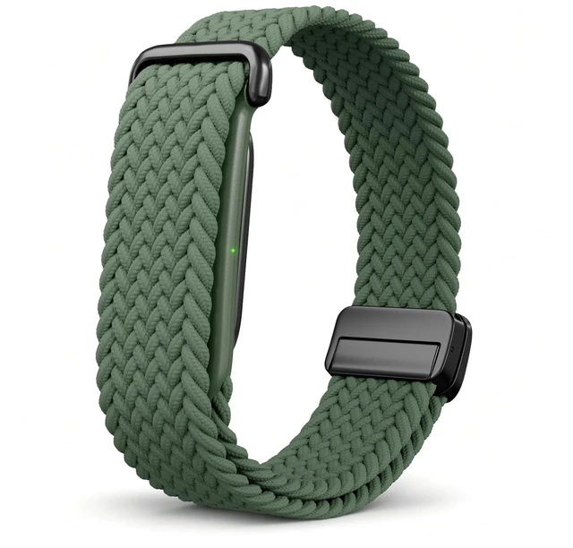 Main image of Magnetic Elastic Braided Band Compatible with Google Fitbit Air Band Nylon Adjustable Replacement Strap for Fit bit Air Band, Soft Breathable Stretch Woven Wristband for Women Men, Hand Washable