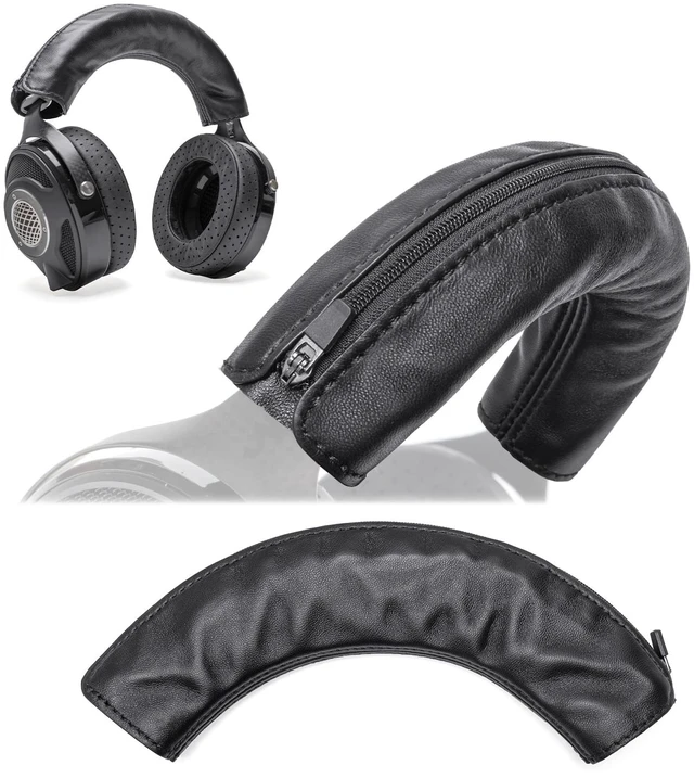 Main image of Luxury Lambskin Headband Cover Compatible with Focal Utopia, Clear MG, Stellia, Celestee, Clear Pro MG, Radiance, Soft Genuine Leather Cushion Pad, Elegant & Comfortable Headphone Protector