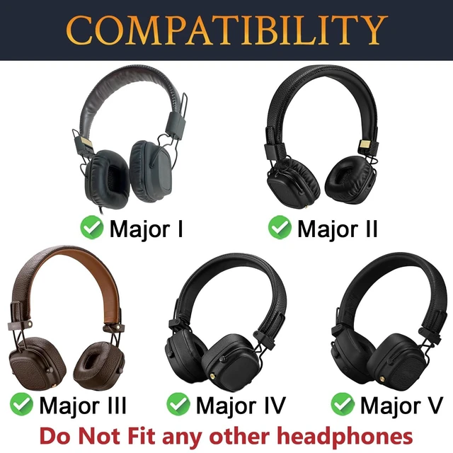 Alt view image 3 of 7 - Cooling Earpads for Marshall Major I/II/III/IV/V - Burgundy