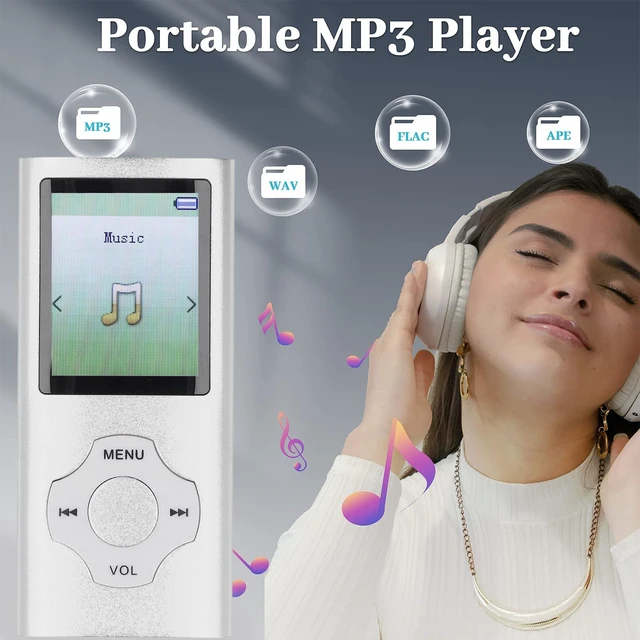 Alt view image 4 of 7 - 128GB MP3 MP4 Player with Bluetooth and WiFi, Portable Lossless Sound MP3, HiFi Sound 1.8in Color Screen, Expandable Portable Video Music Player with Electronic Book Voice Record (Silver)