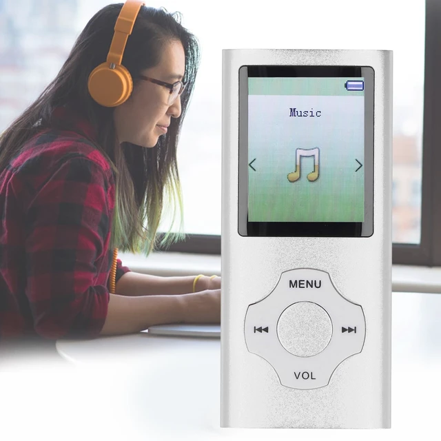 Alt view image 7 of 7 - 128GB MP3 MP4 Player with Bluetooth and WiFi, Portable Lossless Sound MP3, HiFi Sound 1.8in Color Screen, Expandable Portable Video Music Player with Electronic Book Voice Record (Silver)