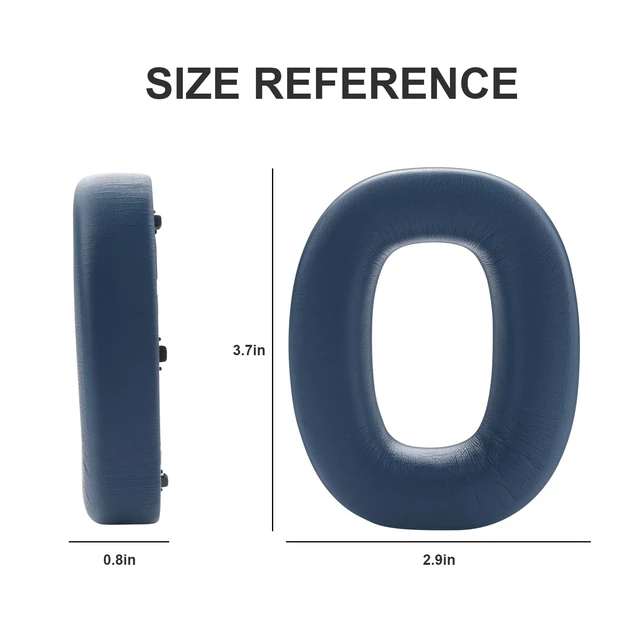 Alt view image 5 of 7 - PX7 Replacement Ear Pads Protein Leather Ear Cushions Compatible with Bowers & Wilkins PX7 PX8 S2 Wireless Noise-Cancelling Headphones Earmuffs Noise Isolation Memory Foam Earpads Earmuffs, Blue