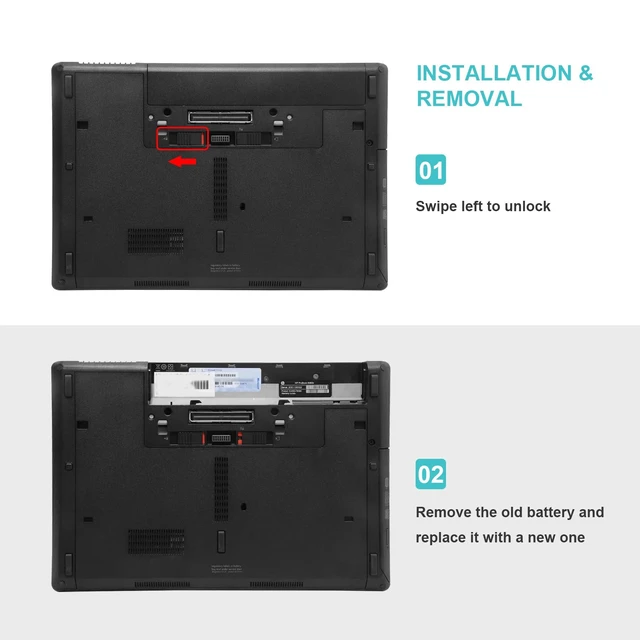 Alt view image 6 of 7 - 9-Cell Sapre CC06 628664-001 628666-001 628668-001 Battery for HP 6360t EliteBook 8460p 8460w 8470p 8470w 8560p 8570p ProBook 6360b 6460b 6465b 6470b 6475b 6560b 6565b 6570b