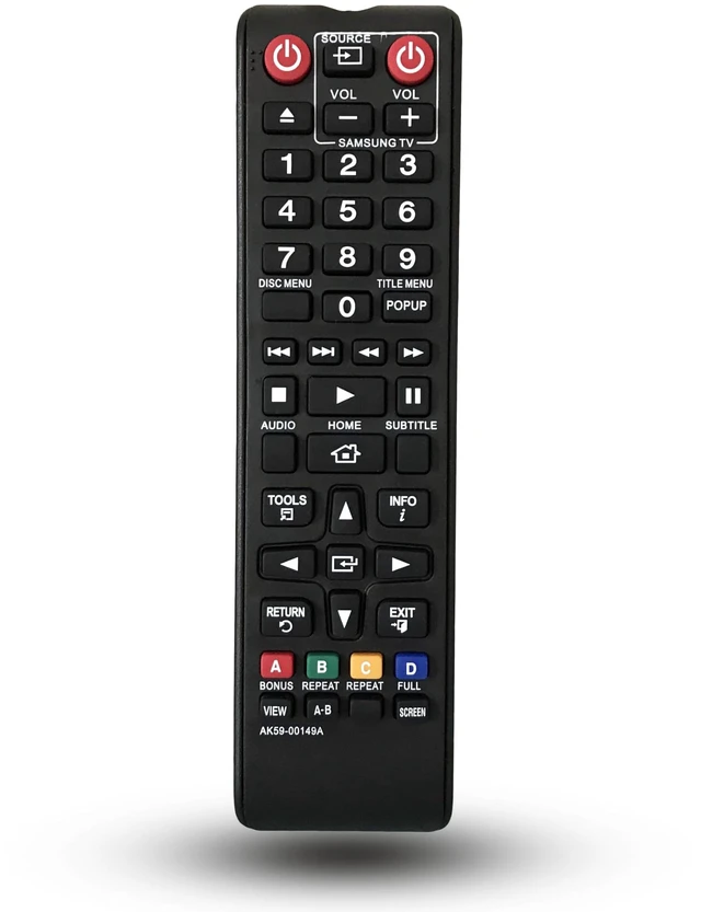 Main image of Universal Replacement Remote Control for Samsung BD-J5900 BD-JM57 BD-JM57C BD-JM51 BD-HM51 BD-FM51 BD-FM57C BD-J5700 BD-J5700/ZA BD-J5100 BD-F5100 Blu-Ray DVD Player