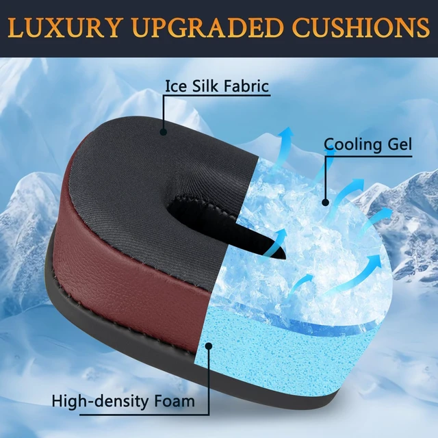 Alt view image 5 of 7 - Cooling Earpads for Marshall Major I/II/III/IV/V - Burgundy