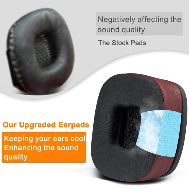 Alt view image 6 of 7 - Cooling Earpads for Marshall Major I/II/III/IV/V - Burgundy