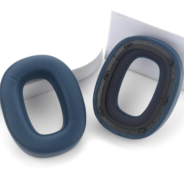 Alt view image 6 of 7 - PX7 Replacement Ear Pads Protein Leather Ear Cushions Compatible with Bowers & Wilkins PX7 PX8 S2 Wireless Noise-Cancelling Headphones Earmuffs Noise Isolation Memory Foam Earpads Earmuffs, Blue