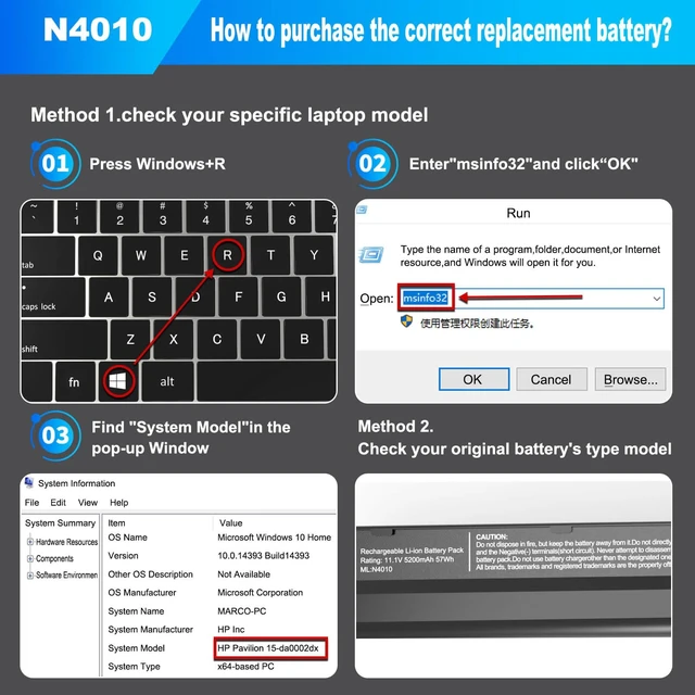 Alt view image 7 of 7 - J1KND N4010 Battery Laptop Battery 11.1V 57Wh Replacement for Dell Inspiron N5050 N7110 N5110 N4010 N4050 M5030 M5110 N5040 N7010 N5030 N3010 M5040 M5010 N4110 N3110 3520 Vostro 3550 3750 3450 07XFJJ