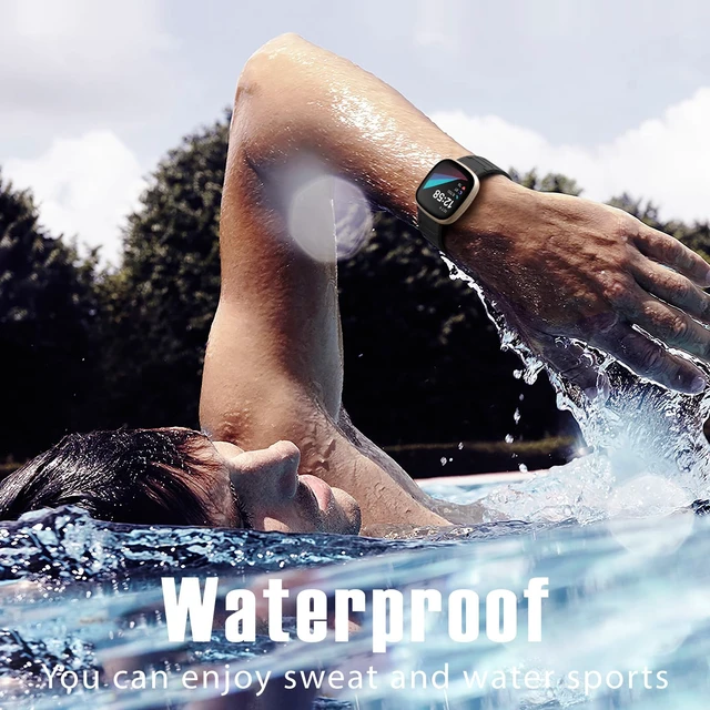 Alt view image 5 of 7 - Magnetic Band Compatible with Fitbit Versa 4 Bands/Versa 3/Sense/Sense 2 Bands for Men Women, Soft Sport Silicone Strong Magnet Waterproof Strap Compatible with Fitbit Smartwatch