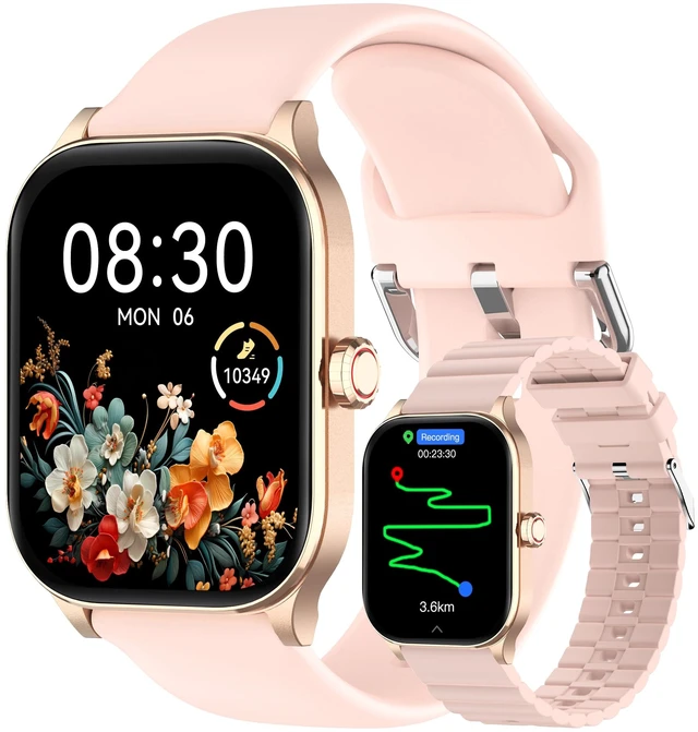 Main image of Smart Watch for Women Built-in GPS with AI (Answer/Make Call), 1.96" HD Display, IP68 Waterproof, Bluetooth Calls, 100+ Sport Modes, 24/7 Health Monitor, Fitness Tracker for Android iPhone