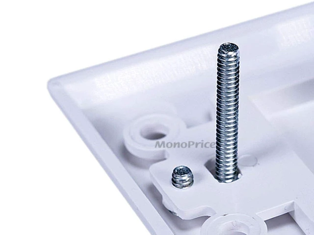 Alt view image 4 of 4 - 103538 Banana Binding Post Two-Piece Inset Wall Plate for 3 Speakers, Single PCS