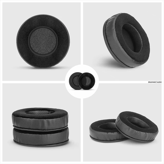 Alt view image 7 of 7 - Round Memory Foam Earpads - Suitable Many Large Headphones - SteelSeries, HD668B, ATH, AKG K553, HifiMan, ATH, Philips, Fostex, Sony Ear Pad & More (Hybrid)