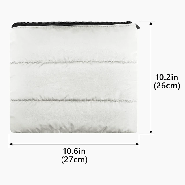 Alt view image 4 of 6 - NOVA Puffy Pouch Compatible with Apple AirPods Max 2 & AirPods Max, Soft Travel Carrying Bag, Lightweight Compressible (Off-White)