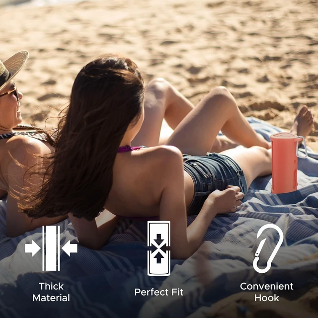 Alt view image 3 of 7 - Heavy Duty Protective Carrying Case for Sonos Roam 2 Red Compatible with Sonos Roam, Roam 2 & Roam SL Includes Bluetooth Button Protect Your Wireless Speaker Cover / Sleeve