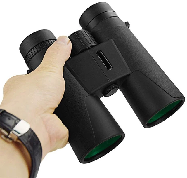 Alt view image 3 of 6 - 10X42 Professional Binoculars with Smartphone Adapter, Compact Waterproof Low Night Vision Binoculars for Adult Birds Watching Hunting Concert Travel