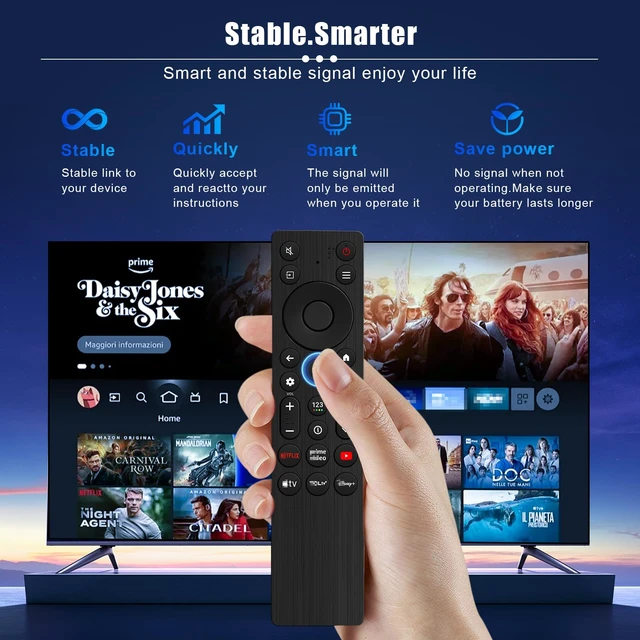 Alt view image 6 of 7 - (2 Pack) RC923A Remote Control Replacement for TCL Google TV Remote Control,Compatible with TCL QD-Mini LED 4K UHD 50/55/65/75/85 QM5K,QM6K,QM7K Google Smart TV Series and More (No Voice Control)