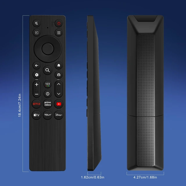 Alt view image 7 of 7 - (2 Pack) RC923A Remote Control Replacement for TCL Google TV Remote Control,Compatible with TCL QD-Mini LED 4K UHD 50/55/65/75/85 QM5K,QM6K,QM7K Google Smart TV Series and More (No Voice Control)