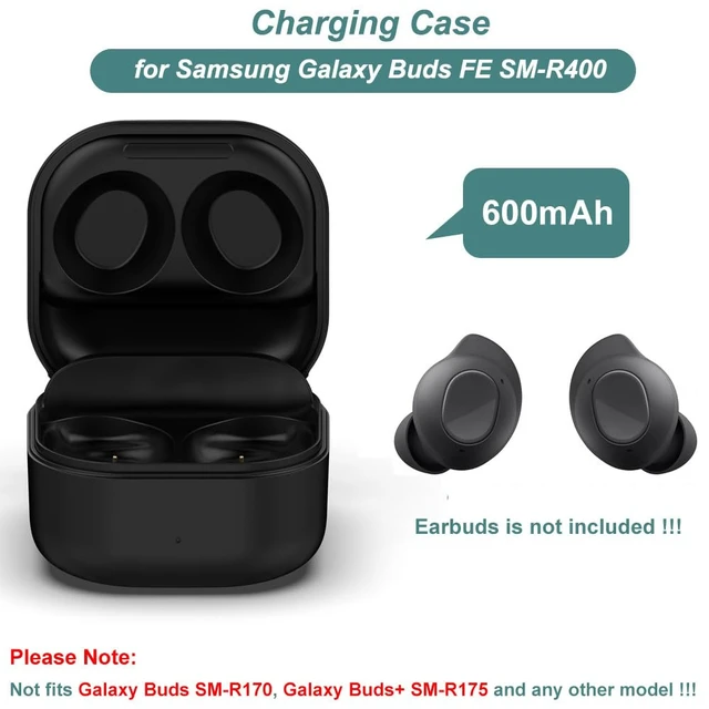 Alt view image 2 of 6 - Charging Case for Galaxy Buds FE SM-R400 (Black) Replacement Charger Case Cradle Dock for Samsung Galaxy Buds Fan Edition
