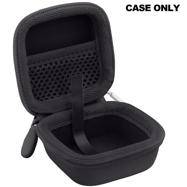 Alt view image 3 of 7 - for Soundcore Liberty 5 Pro Max/5 Pro/5 Earbuds Hard Travel Case, Black Portable Protective Storage Bag with Mesh Pocket, Elastic Securing Strap & Carabiner, Shockproof EVA Shell and Soft Lining