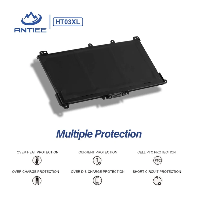 Alt view image 5 of 7 - HT03XL Battery Replacement for HP Pavilion 14 15 17 15-CS 15-DA 15-DB 15-DA 15-DB 15-DW 14-CE 14-CF 14-DF 15-CS 17-CA 17-BY Series 15-CS0053CL 15-DA0014DX L11119-855 HTO3XL 11.55V 41.9Wh