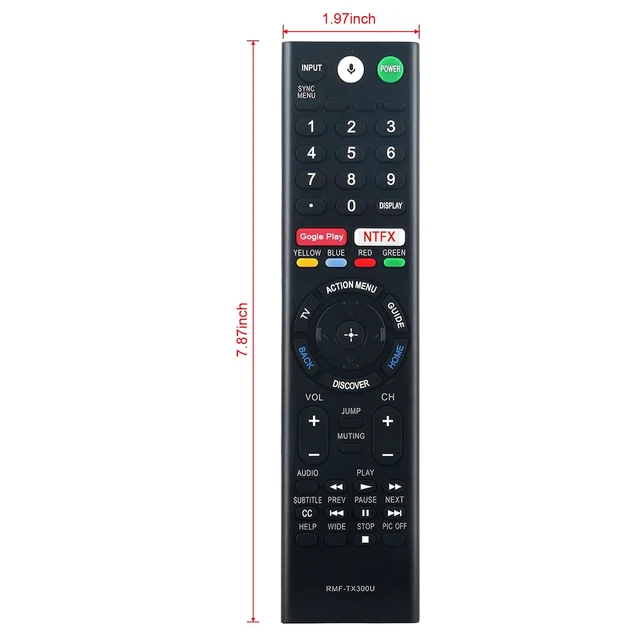 Alt view image 3 of 7 - Replaced Voice Remote fit for Sony Smart TV XBR-43X800D XBR-43X800E XBR-49X800D XBR-49X900E XBR-55X850D XBR-55X850DS XBR-55X850S XBR-55X900E XBR-55X930D XBR-55X930E XBR-65X850D XBR-65X900E