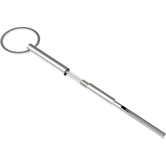 Alt view image 5 of 7 - Headphone Plug Extraction Tool with Key Ring and Cleaning Brush - Remove Broken Headphone Plug from Headphone Jack of Mobile Devices