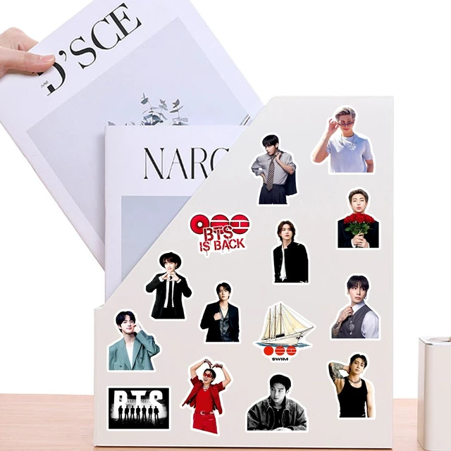 Alt view image 7 of 7 - Cartoon Stickers for Kids,Vinyl Waterproof Decal for Water Bottle Laptop Toy Sticker for DIY Decorate Bumper Phone Hard Hat Kids Teens Gifts (50pcs-BTS)