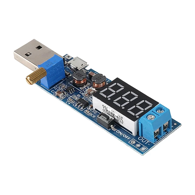 Alt view image 7 of 7 - 5pcs USB Buck Boost Converter 3.5V-12V to 1.2V-24V DC-DC Adjustable Step Up Step Down Power Supply Module Voltage Regulator 5V to 3.3V 9V 12V 18V 24V