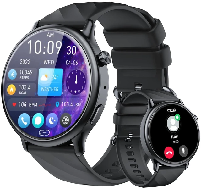 Main image of Smart Watch for Men Fitness Tracker: Waterproof Digital Womens Watches Make Answer Call Smartwatch for Android Phone iPhone Samsung Compatible Sleep SpO2 Heart Rate Monitor Running Step Pedometer