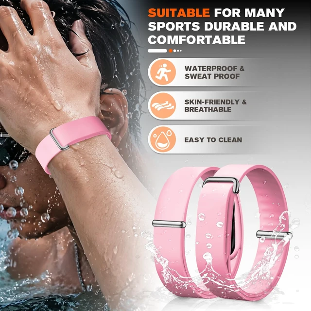 Alt view image 3 of 7 - Silicone Bands Compatible with Google Fitbit Air Breathable Adjustable,Fitness Tracker Replacement Strap,for strength training, leisure and sports Men Women