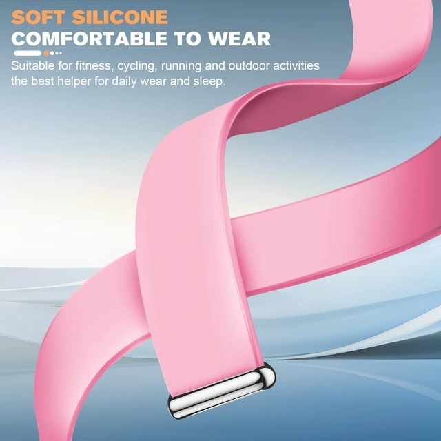 Alt view image 6 of 7 - Silicone Bands Compatible with Google Fitbit Air Breathable Adjustable,Fitness Tracker Replacement Strap,for strength training, leisure and sports Men Women