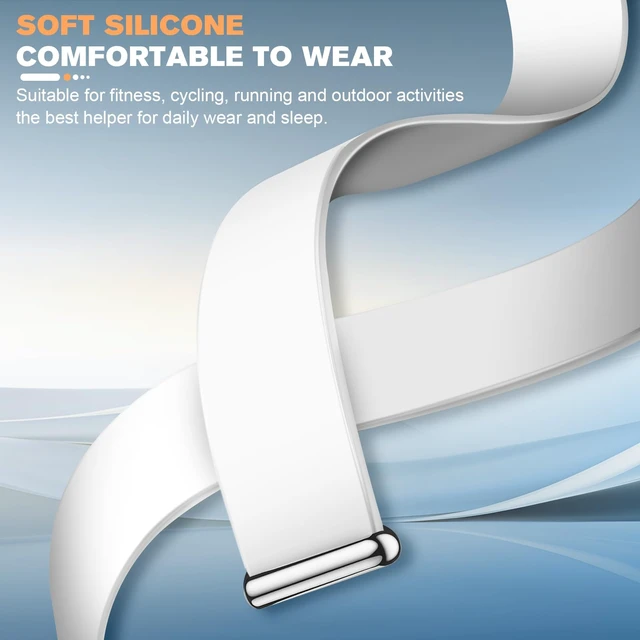 Alt view image 4 of 7 - Silicone Bands Compatible with Google Fitbit Air Breathable Adjustable,Fitness Tracker Replacement Strap,for strength training, leisure and sports Men Women