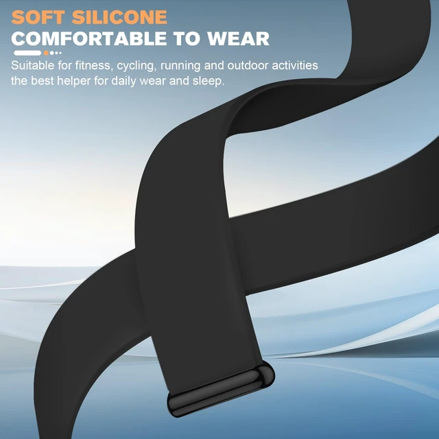 Alt view image 5 of 7 - Silicone Bands Compatible with Google Fitbit Air Breathable Adjustable,Fitness Tracker Replacement Strap,for strength training, leisure and sports Men Women