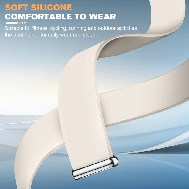 Alt view image 4 of 7 - Silicone Bands Compatible with Google Fitbit Air Breathable Adjustable,Fitness Tracker Replacement Strap,for strength training, leisure and sports Men Women