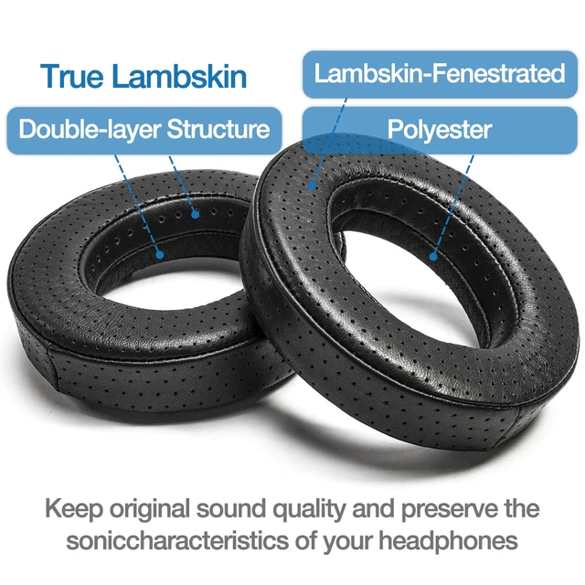 Alt view image 2 of 7 - Lambskin Ear Pads for Focal Clear, Utopia, Elex, Stellia, Elegia For Focal Clear, Utopia, Elex, Stellia, Elegia, Celestee, Radiance, Memory Foam