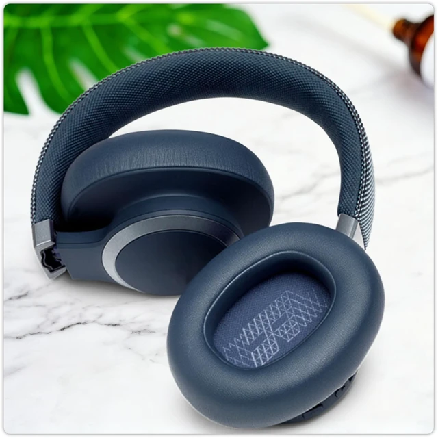 Alt view image 7 of 7 - Replacement Ear Pads for JBL Live 650/Live660/Live 770/E65BT-Blue Earpads for E65BTNC/Live 650BTNC/Live 770NC/Live 660NC/Duet NC Over-Ear Headphones, Headset Ear Cushions Ear Cover