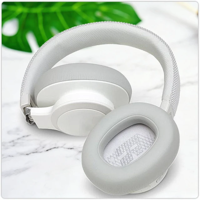 Alt view image 7 of 7 - Replacement Ear Pads for JBL Live 650/Live660/Live 770/E65BT-Grey Earpads for E65BTNC/Live 650BTNC/Live 770NC/Live 660NC/Duet NC Over-Ear Headphones, Headset Ear Cushions Ear Cover