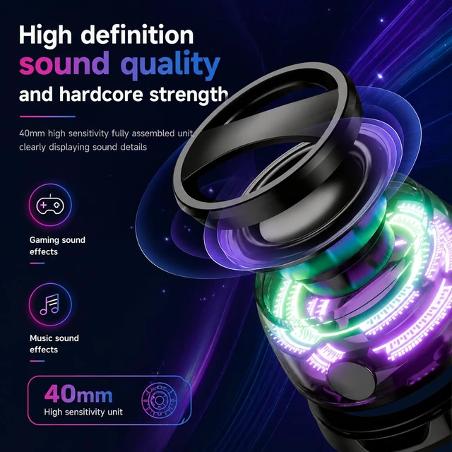 Alt view image 4 of 7 - G200 2-Pack Black Mini Magnetic Bluetooth Speaker with Kickstand IPX4 Waterproof, Full-Range Stereo Sound, TWS Pairing, RGB Lights, Grad Gift, Travel, Cycling, Hiking, Golf, Gym Yoga, Beach