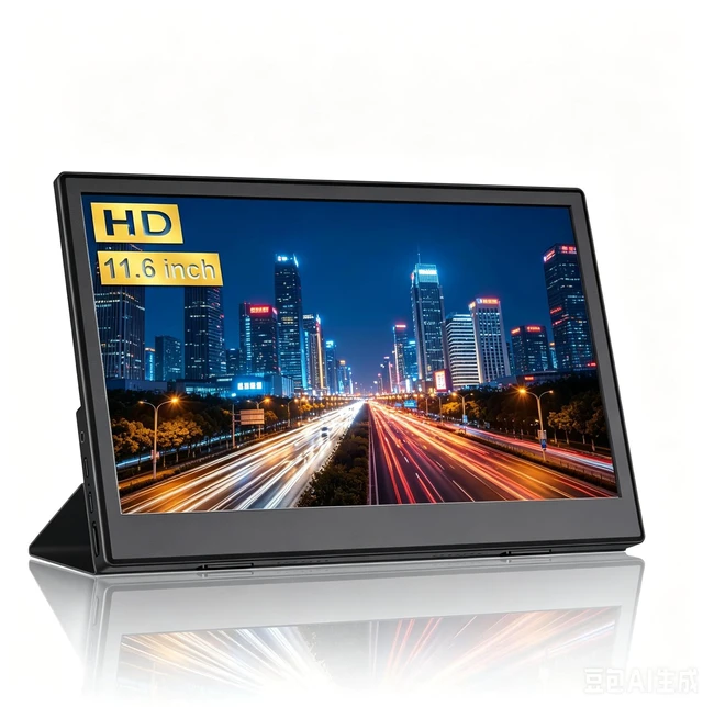 Main image of Small Portable Monitor 11.6", Ultra-Slim Mini Monitor Display with Smart Cover, Plug & Play USB-C/HDMI External Second Screen Travel Monitor